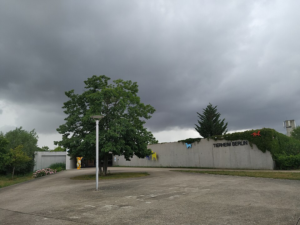 Eingangsbereich des Tierheims Berlin-Falkenberg